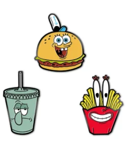Super7 SpongeBob SquarePants - Krusty Krab Meal Pin Set Movies & TV