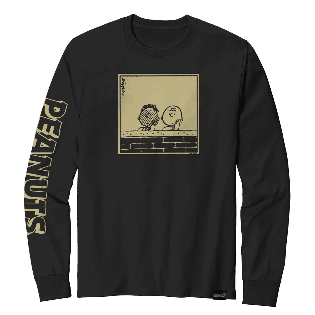 Super7 Peanuts T-Shirt - Franklin & Charlie Brown Long Sleeve 3 Super7 Peanuts T-Shirt - Franklin & Charlie Brown Long Sleeve