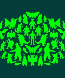 Super7 Toho T-Shirt - Kaiju Rorschach