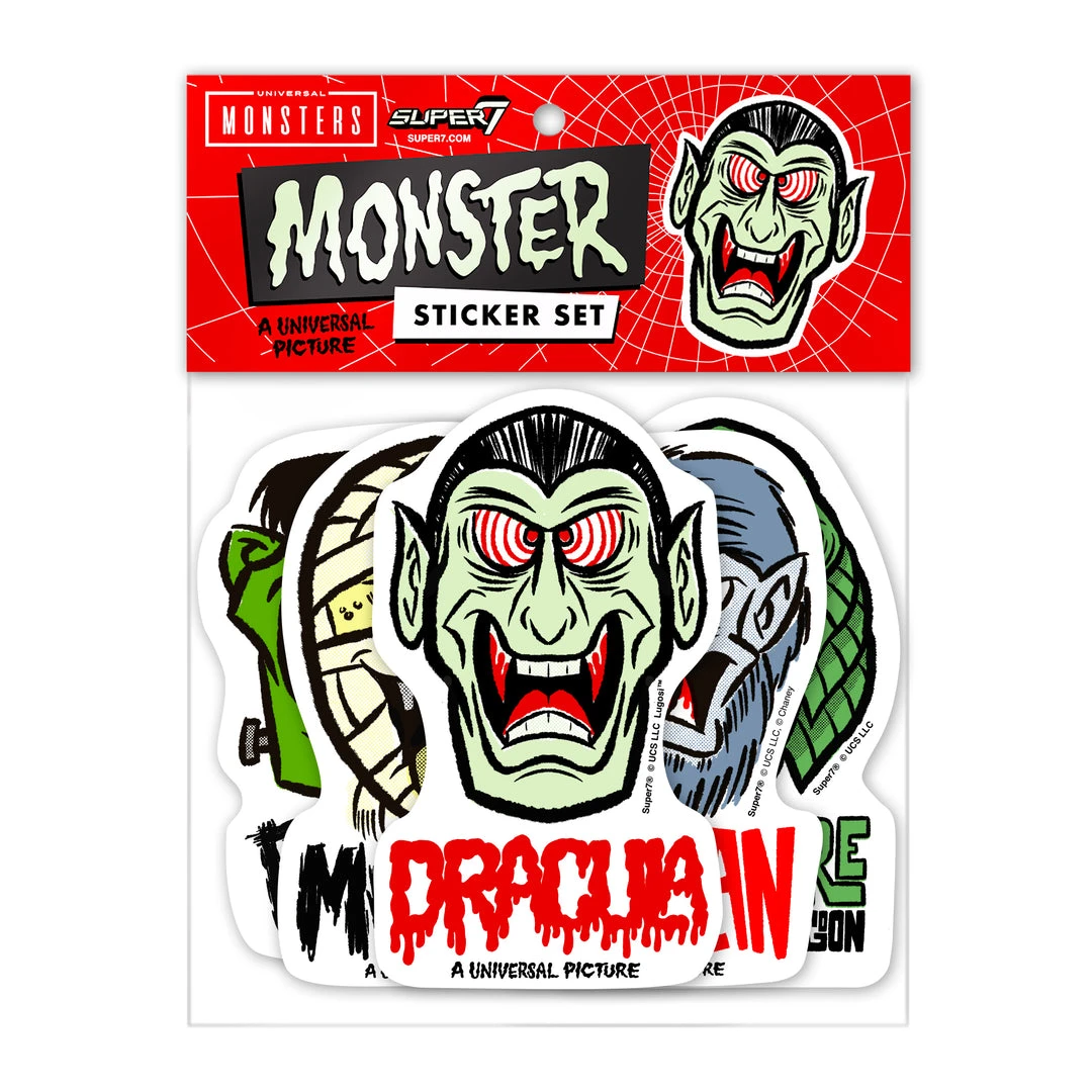 Super7 Universal Monsters Stickers - FreakyFaces Sticker Pack 3 Super7 Universal Monsters Stickers - FreakyFaces Sticker Pack