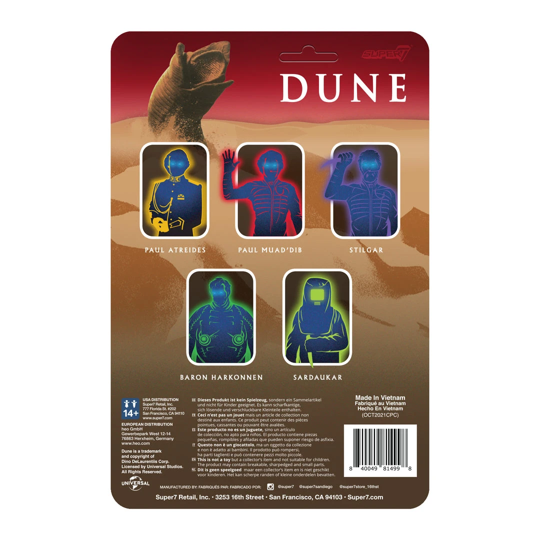 Super7 Dune ReAction Figure Wave 1 - Paul Muad-Dib Movies & TV 5 Super7 Dune ReAction Figure Wave 1 - Paul Muad-Dib Movies & TV
