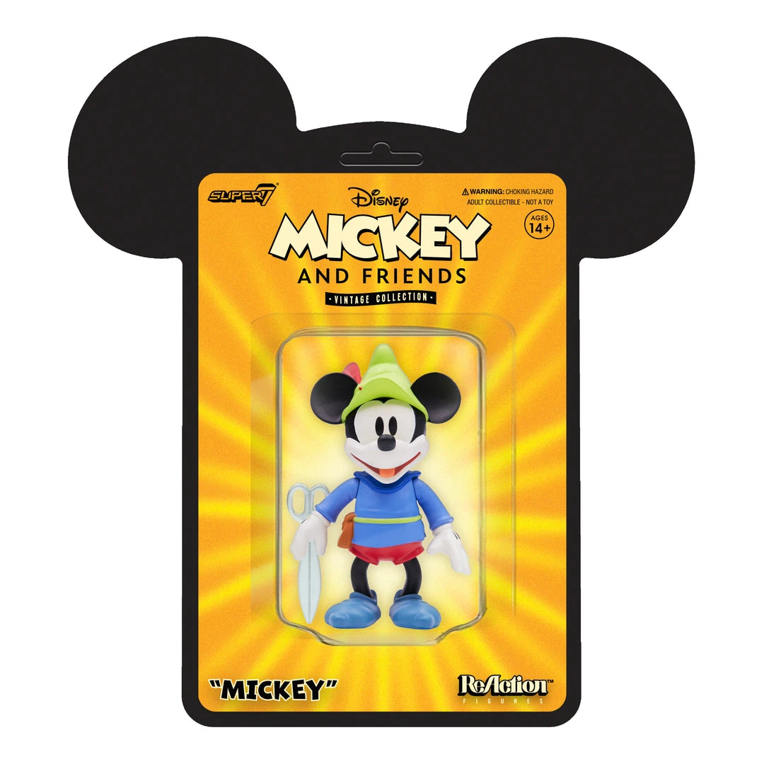 Super7 Disney ReAction Figures - Vintage Collection Wave 1 - Brave Little Tailor Mickey Mouse 3 Super7 Disney ReAction Figures - Vintage Collection Wave 1 - Brave Little Tailor Mickey Mouse