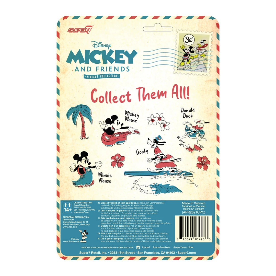 Super7 Disney ReAction Figures - Vintage Collection Wave 2 - Donald Duck (Hawaiian Holiday) 6 Super7 Disney ReAction Figures - Vintage Collection Wave 2 - Donald Duck (Hawaiian Holiday)
