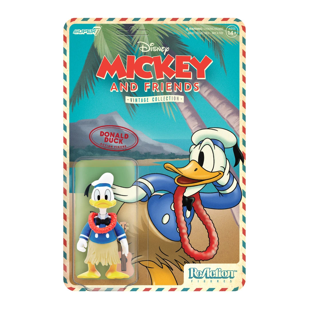Super7 Disney ReAction Figures - Vintage Collection Wave 2 - Donald Duck (Hawaiian Holiday) 3 Super7 Disney ReAction Figures - Vintage Collection Wave 2 - Donald Duck (Hawaiian Holiday)