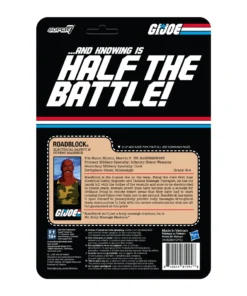 Super7 Animation G.I. Joe ReAction Figures Wave 3 - Roadblock PSA 7 Super7 Animation G.I. Joe ReAction Figures Wave 3 - Roadblock PSA
