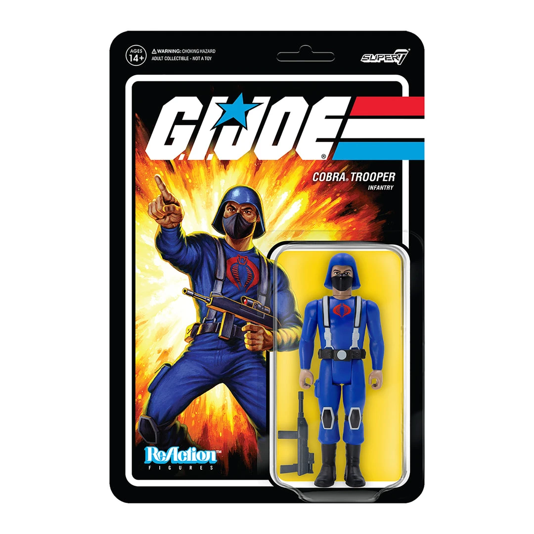 Super7 G.I. Joe ReAction Figures Wave 1 - Cobra Trooper H-back (Tan) Movies & TV 3 Super7 G.I. Joe ReAction Figures Wave 1 - Cobra Trooper H-back (Tan) Movies & TV