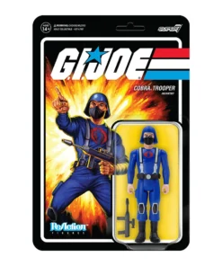 Super7 Movies & TV G.I. Joe ReAction Figures Wave 1 - Cobra Trooper H-back (Pink)