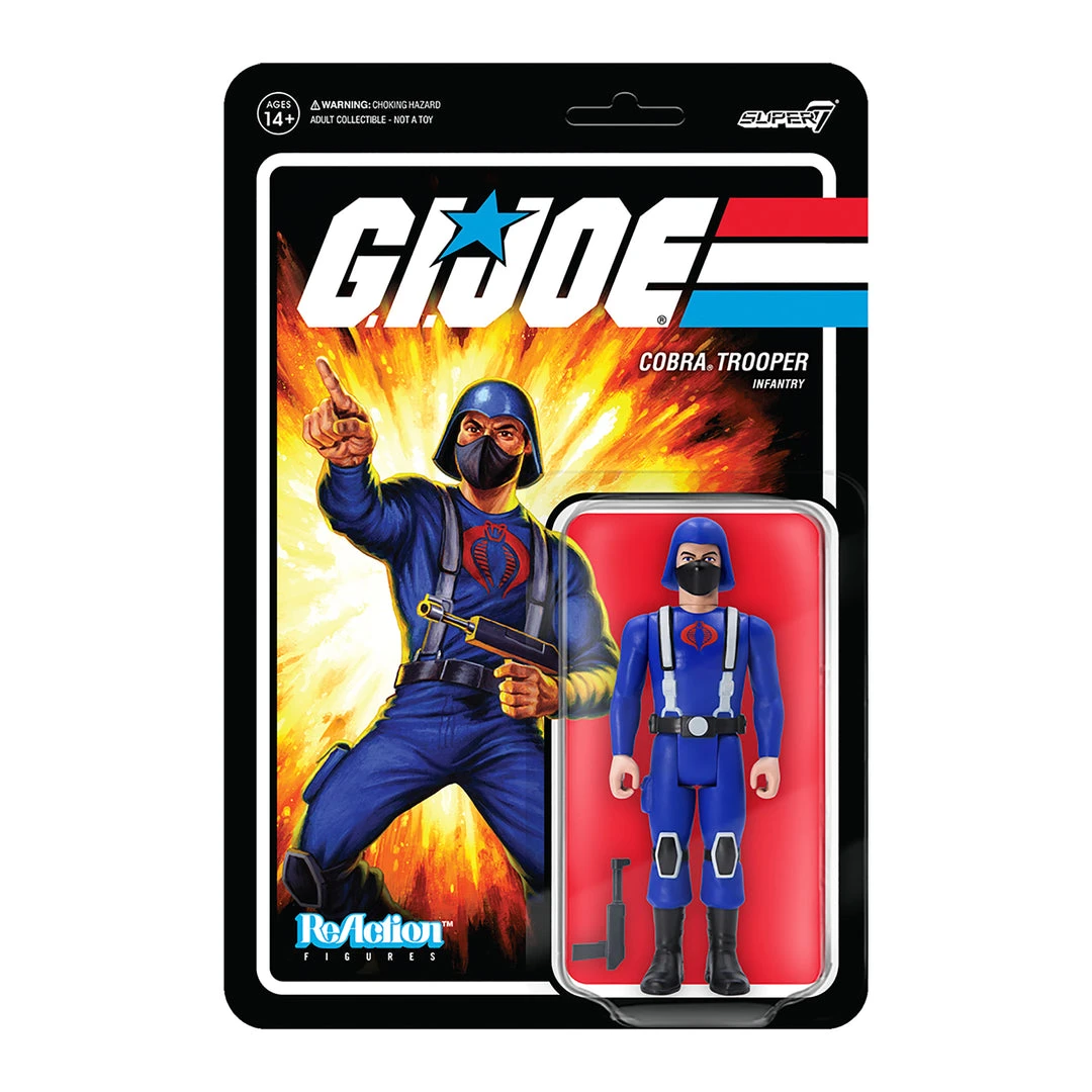 Super7 G.I. Joe ReAction Figures Wave 1 - Cobra Trooper Y-back (Pink) Movies & TV 3 Super7 G.I. Joe ReAction Figures Wave 1 - Cobra Trooper Y-back (Pink) Movies & TV