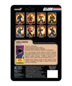 Super7 Movies & TV G.I. Joe ReAction Figures Wave 1 - Cobra Trooper Y-back (Brown) 9 Super7 Movies & TV G.I. Joe ReAction Figures Wave 1 - Cobra Trooper Y-back (Brown)