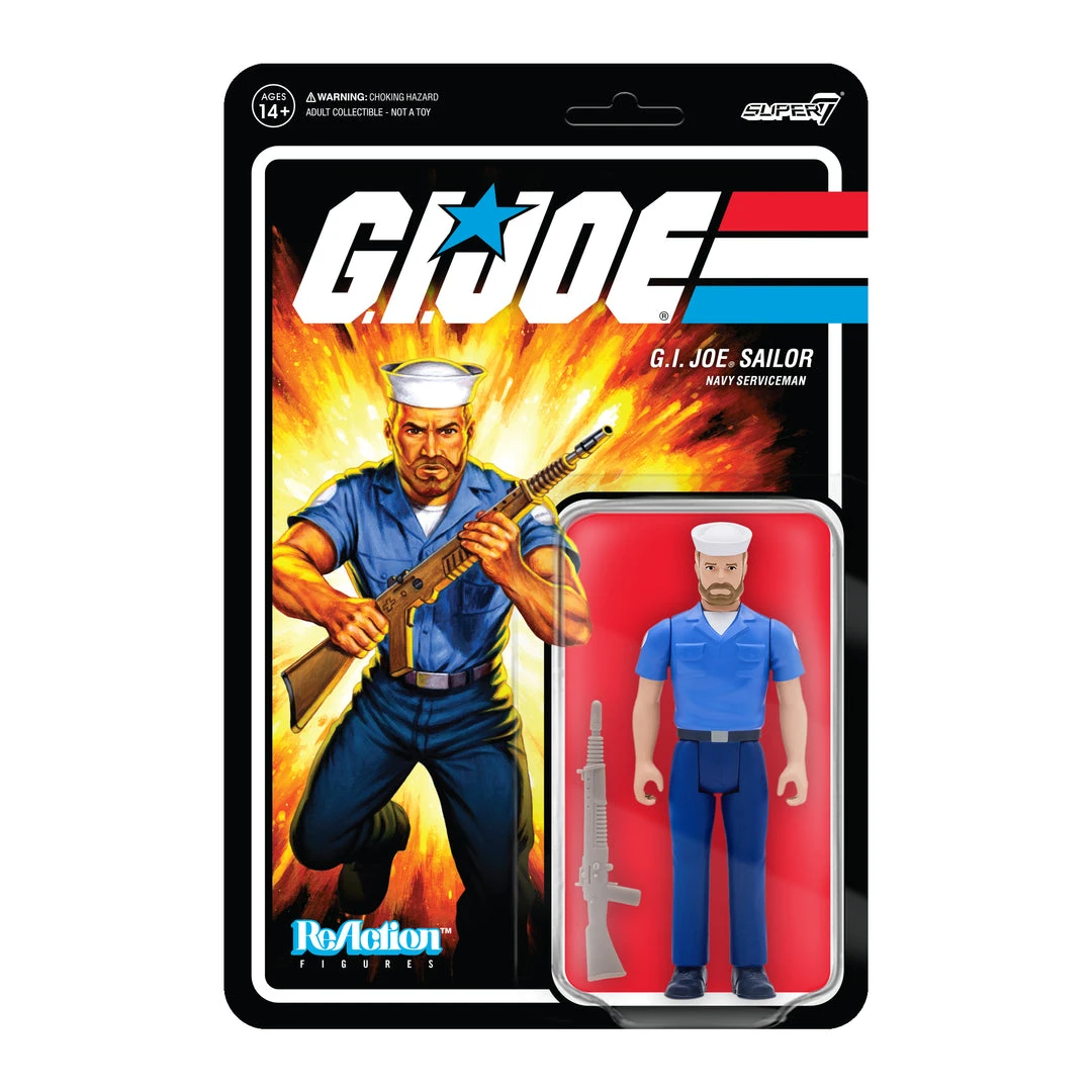Super7 Movies & TV G.I. Joe ReAction Figures Wave 2 - Blueshirt Beard (Pink) 3 Super7 Movies & TV G.I. Joe ReAction Figures Wave 2 - Blueshirt Beard (Pink)