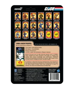 Super7 Movies & TV G.I. Joe ReAction Figures Wave 2 - Cobra Shocktrooper (Rifle A) 7 Super7 Movies & TV G.I. Joe ReAction Figures Wave 2 - Cobra Shocktrooper (Rifle A)