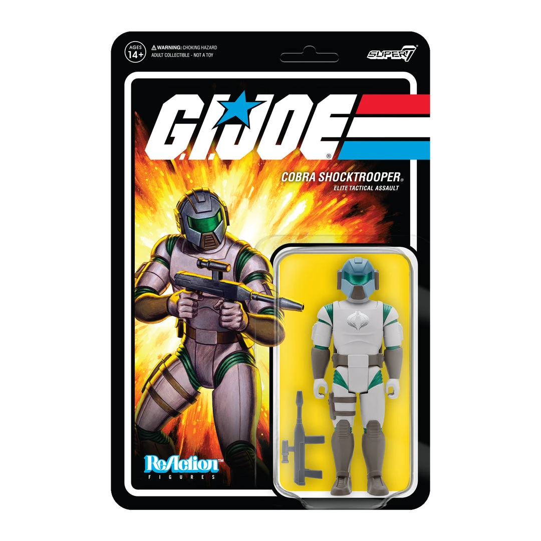 Super7 Movies & TV G.I. Joe ReAction Figures Wave 2 - Cobra Shocktrooper (Rifle A) 3 Super7 Movies & TV G.I. Joe ReAction Figures Wave 2 - Cobra Shocktrooper (Rifle A)
