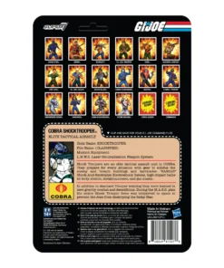 Super7 G.I. Joe ReAction Figures Wave 2 - Cobra Shocktrooper (Rifle C) Movies & TV 7 Super7 G.I. Joe ReAction Figures Wave 2 - Cobra Shocktrooper (Rifle C) Movies & TV