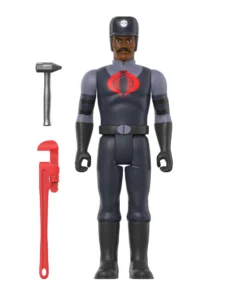 Super7 G.I. Joe ReAction Figures Wave 3 - Cobra Snakeling Factory Worker Mustache (Brown)
