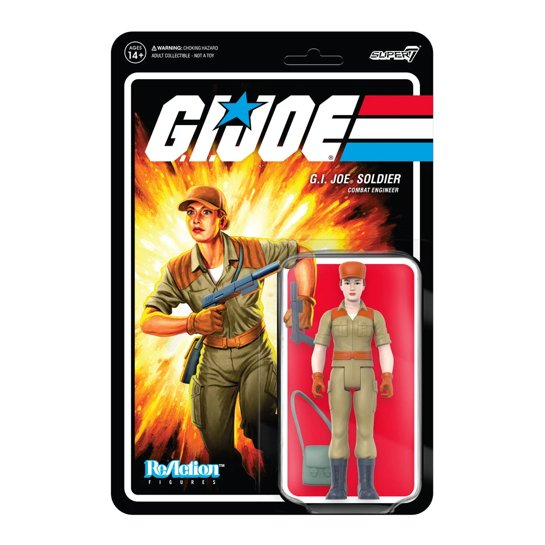 Super7 G.I. Joe ReAction Figures Wave 3 - Female Combat Engineer Bun Hair (Pink) Movies & TV 3 Super7 G.I. Joe ReAction Figures Wave 3 - Female Combat Engineer Bun Hair (Pink) Movies & TV