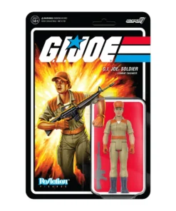 Super7 Movies & TV G.I. Joe ReAction Figures Wave 3 - Female Combat Engineer Bun Hair (Tan)