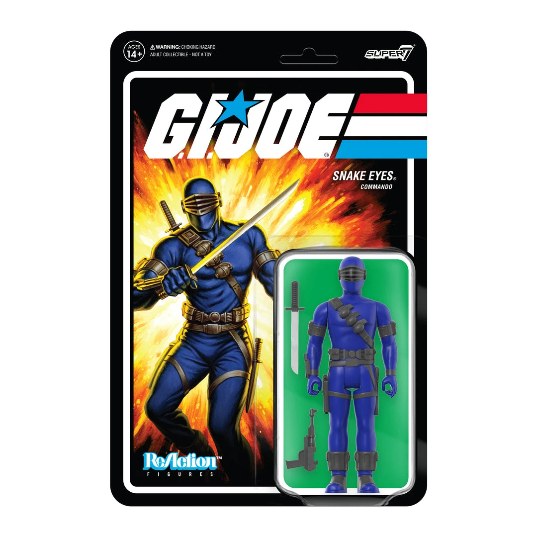 Super7 G.I. Joe ReAction Figures Wave 3 - Snake Eyes (Cartoon V2) Movies & TV 3 Super7 G.I. Joe ReAction Figures Wave 3 - Snake Eyes (Cartoon V2) Movies & TV