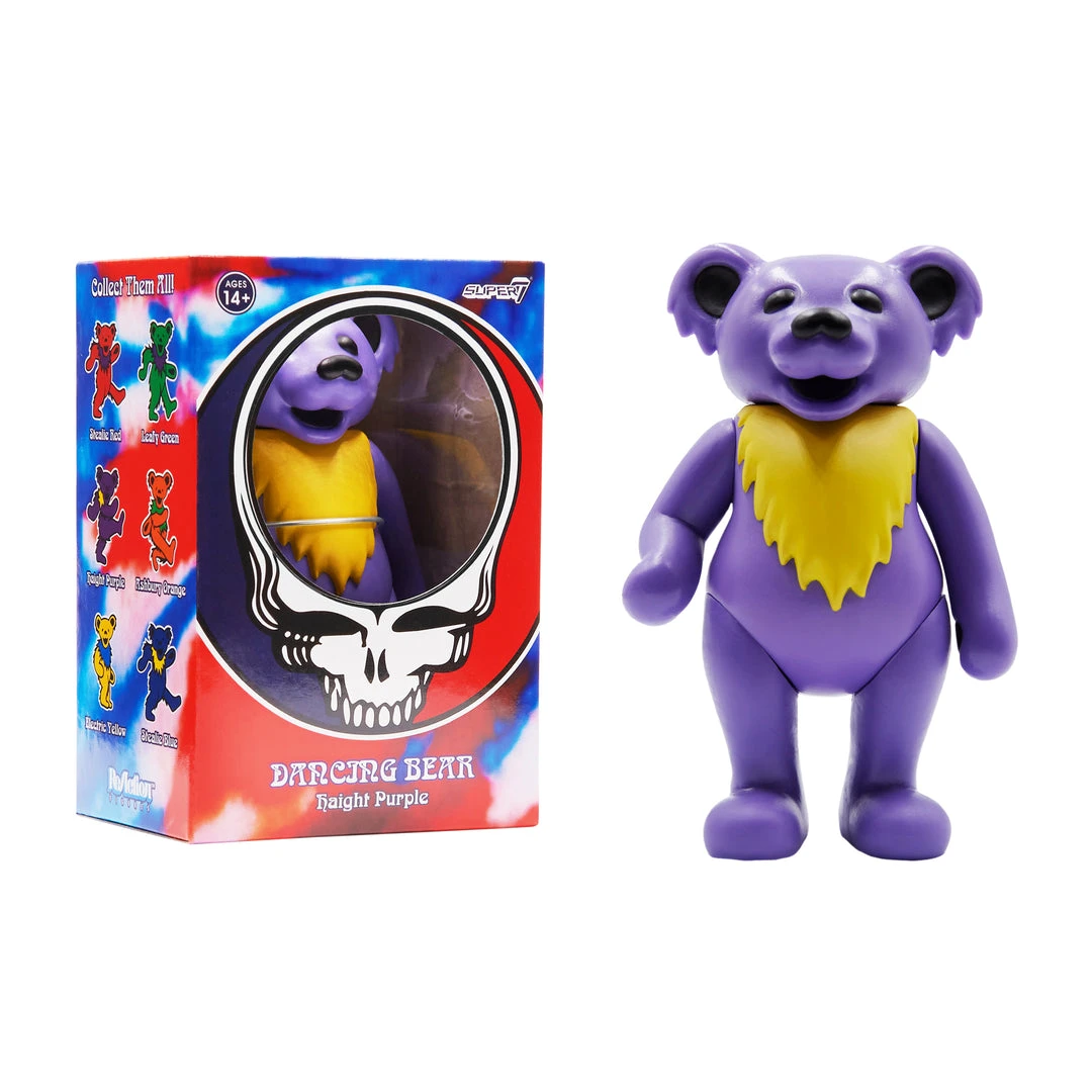Super7 Grateful Dead Reaction Figure - Dancing Bear (Haight Purple) Music 5 Super7 Grateful Dead Reaction Figure - Dancing Bear (Haight Purple) Music