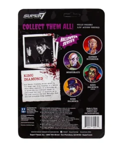 Super7 King Diamond ReAction Figure - King Diamond Top Hat Music 7 Super7 King Diamond ReAction Figure - King Diamond Top Hat Music