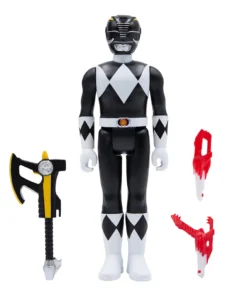 Super7 Mighty Morphin Power Rangers ReAction Figure Wave 2 - Black Ranger