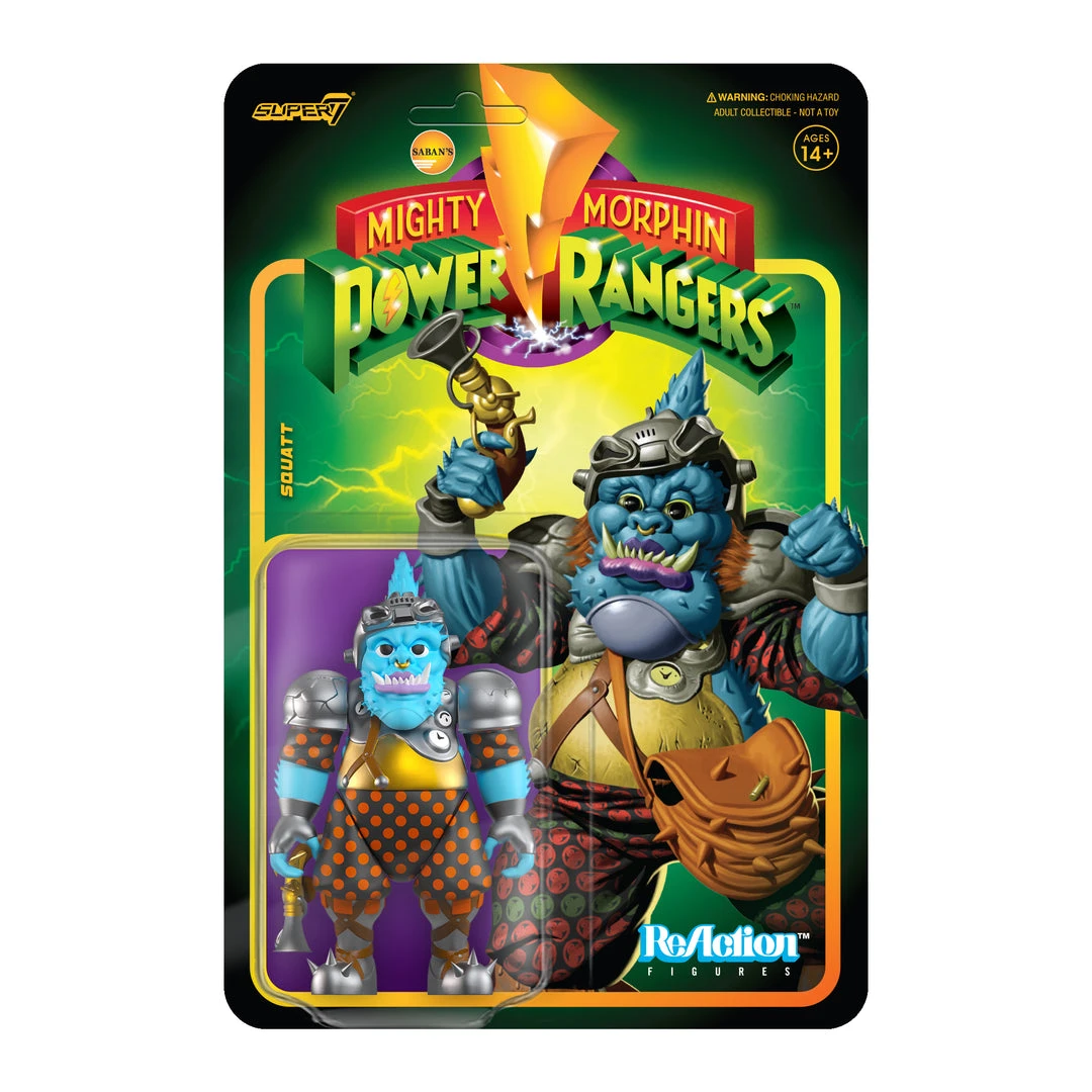 Super7 Movies & TV Mighty Morphin Power Rangers ReAction Figure Wave 3 - Squatt 3 Super7 Movies & TV Mighty Morphin Power Rangers ReAction Figure Wave 3 - Squatt
