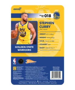 Super7 NBA Supersports Figure Wave 3 - Steph Curry (Warriors) [Yellow Statement]