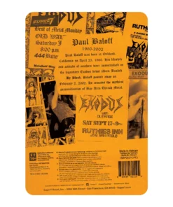 Super7 Paul Baloff ReAction Figure - Metal Mania Fanzine Bundle Music 12 Super7 Paul Baloff ReAction Figure - Metal Mania Fanzine Bundle Music