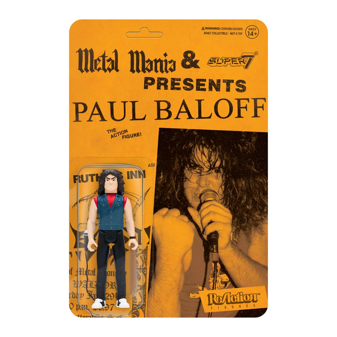 Super7 Paul Baloff ReAction Figure - Metal Mania Fanzine Bundle Music 5 Super7 Paul Baloff ReAction Figure - Metal Mania Fanzine Bundle Music