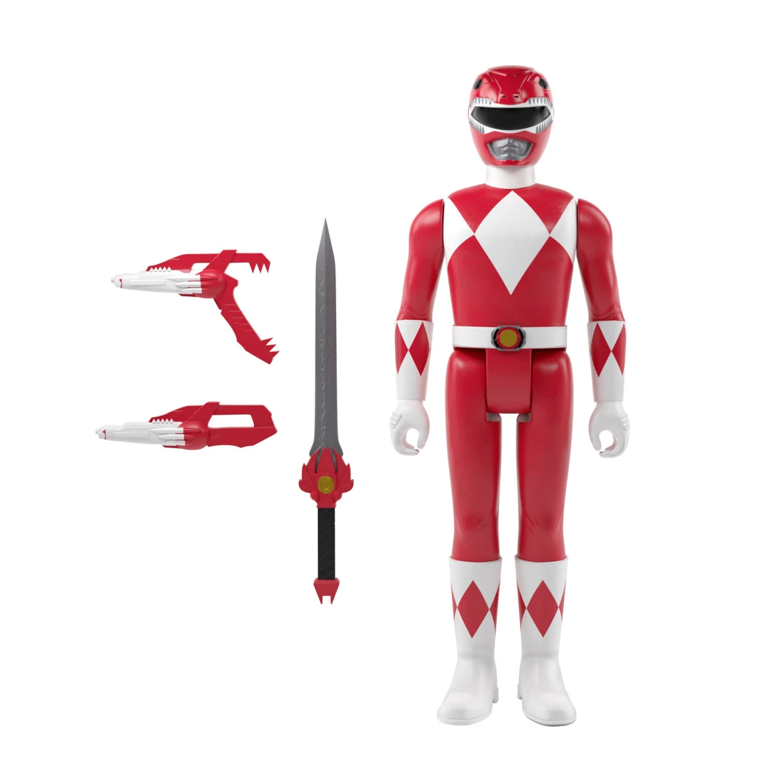 Super7 Mighty Morphin Power Rangers Reaction Figure Wave 1 - Red Ranger 4 Super7 Mighty Morphin Power Rangers Reaction Figure Wave 1 - Red Ranger