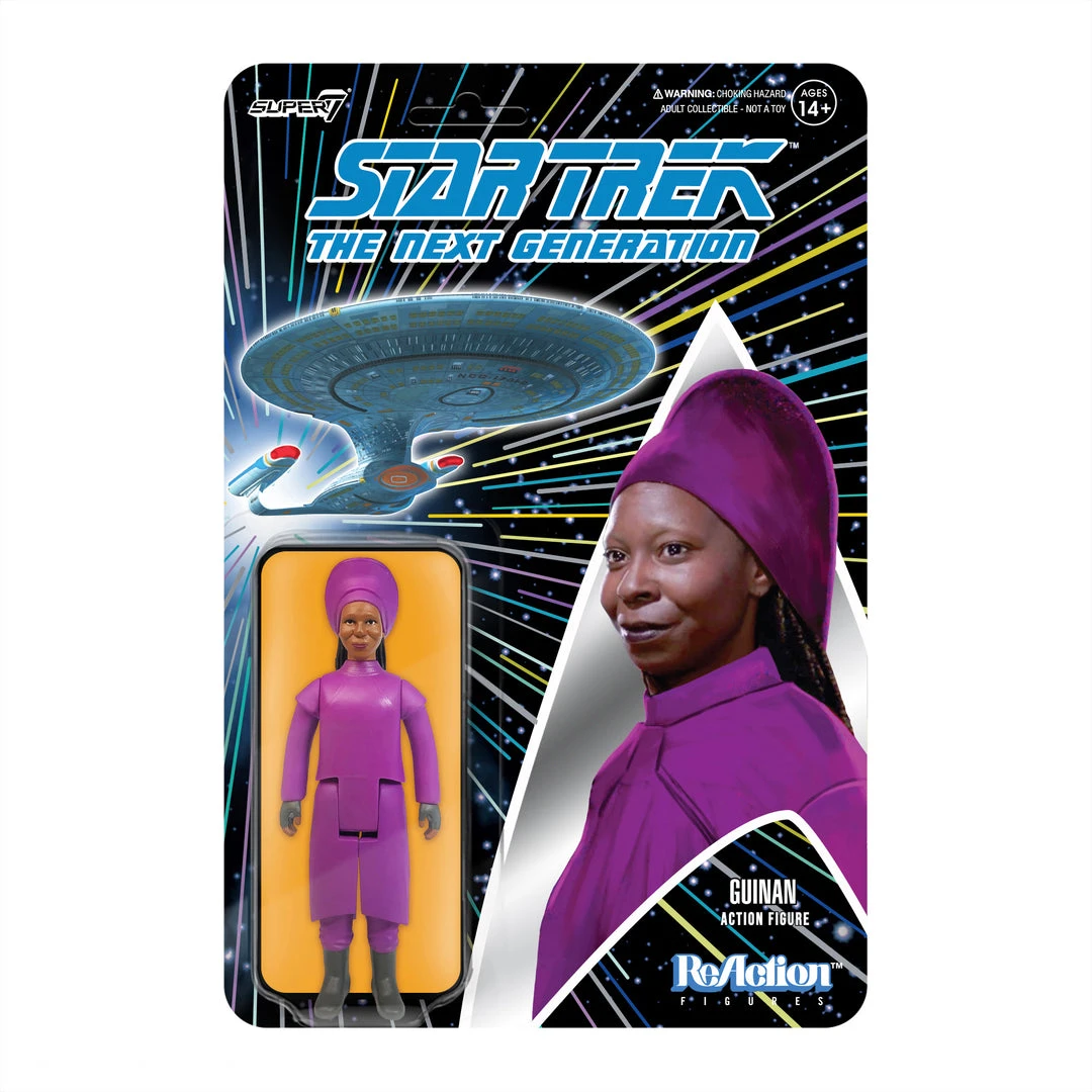 Super7 Star Trek: The Next Generation ReAction Figure Wave 1 - Guinan Movies & TV 3 Super7 Star Trek: The Next Generation ReAction Figure Wave 1 - Guinan Movies & TV