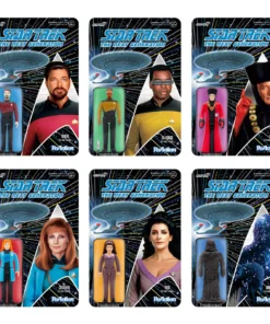 Super7 Star Trek: The Next Generation Wave 2 6 Figure Set Movies & TV
