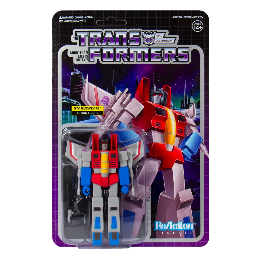 Super7 Transformers ReAction Figure - Starscream Movies & TV 3 Super7 Transformers ReAction Figure - Starscream Movies & TV