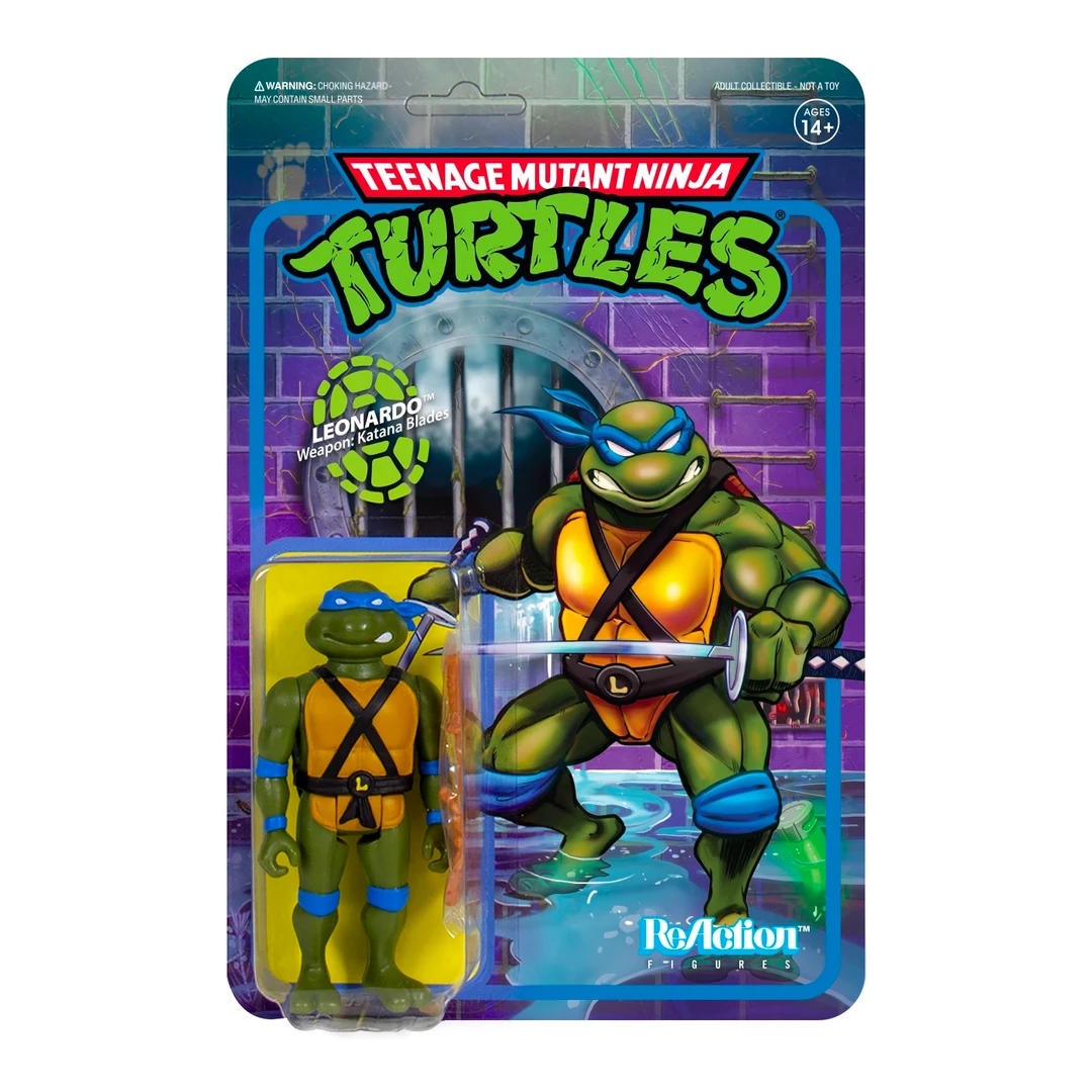 Super7 Teenage Mutant Ninja Turtles ReAction Figure - Leonardo Movies & TV 3 Super7 Teenage Mutant Ninja Turtles ReAction Figure - Leonardo Movies & TV