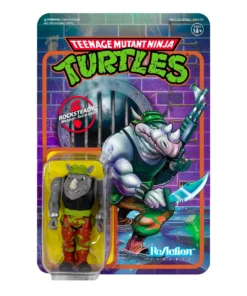 Super7 Teenage Mutant Ninja Turtles ReAction Figure - Rocksteady Movies & TV