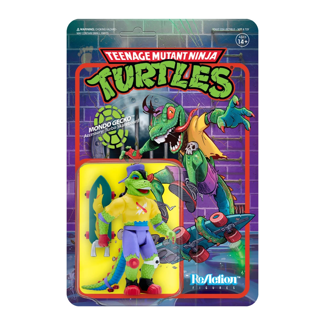 Super7 Teenage Mutant Ninja Turtles ReAction Figure Wave 4 - Mondo Gecko 3 Super7 Teenage Mutant Ninja Turtles ReAction Figure Wave 4 - Mondo Gecko
