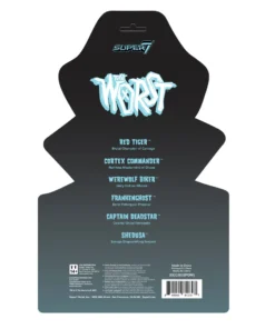 Super7 The Worst ReAction Figure - Werewolf Biker (Monster Glow)