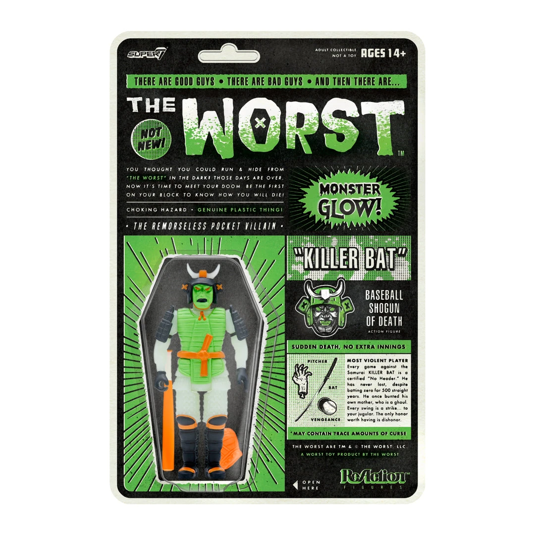 Super7 The Worst ReAction Figures Wave 3 - Killer Bat (Hell-oween Glow) 3 Super7 The Worst ReAction Figures Wave 3 - Killer Bat (Hell-oween Glow)