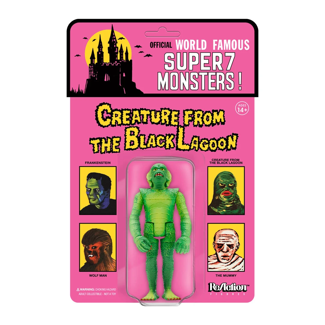 Super7 Universal Monsters ReAction Figures - "Super" Creature (Wide Sculpt On Card) 3 Super7 Universal Monsters ReAction Figures - "Super" Creature (Wide Sculpt On Card)