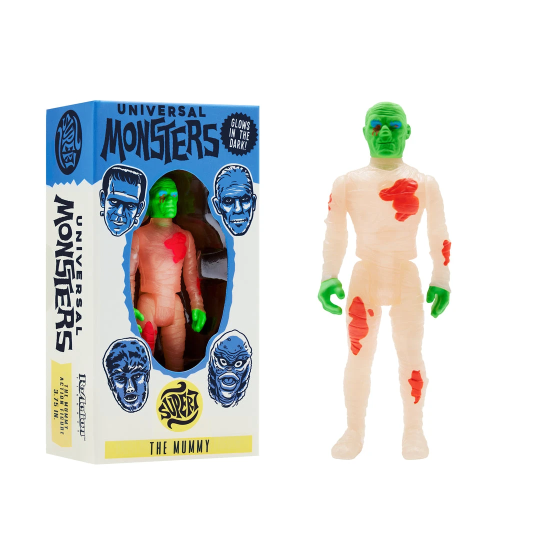 Super7 Universal Monsters ReAction Figure - The Mummy (Glow-In-The-Dark Costume Colors) 3 Super7 Universal Monsters ReAction Figure - The Mummy (Glow-In-The-Dark Costume Colors)