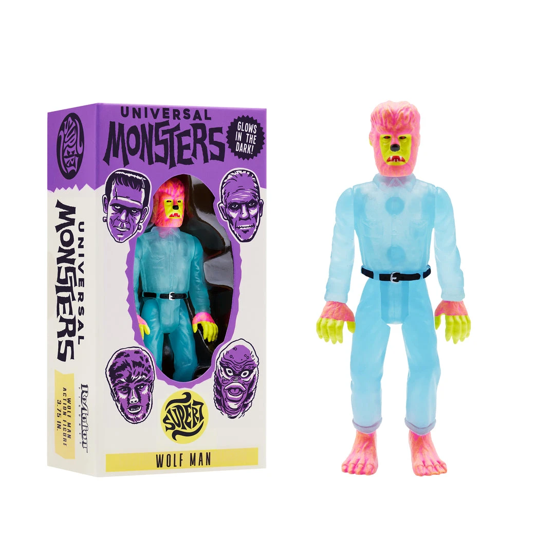 Super7 Universal Monsters ReAction Figure - The Wolf Man (Glow-In-The-Dark Costume Colors) 3 Super7 Universal Monsters ReAction Figure - The Wolf Man (Glow-In-The-Dark Costume Colors)